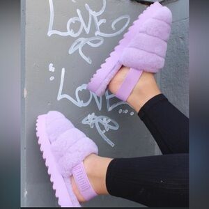 UGG Purple Super Fluff Slippers